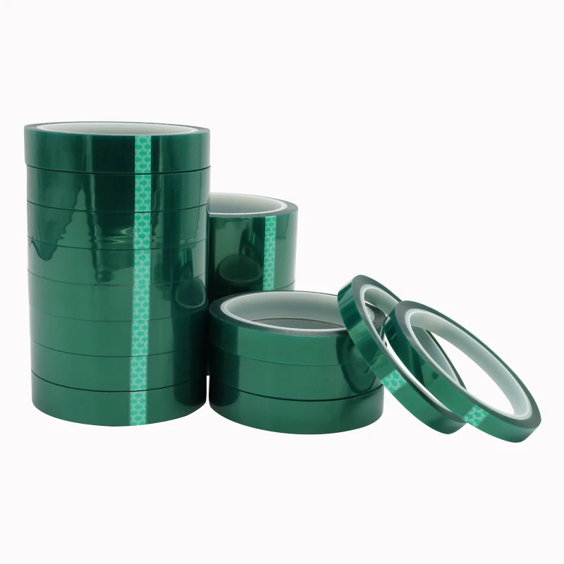 Термостойкая термостойкая зеленая лента Полиимид каптона ширина: 3-70 мм 80 100 ПЭТ -