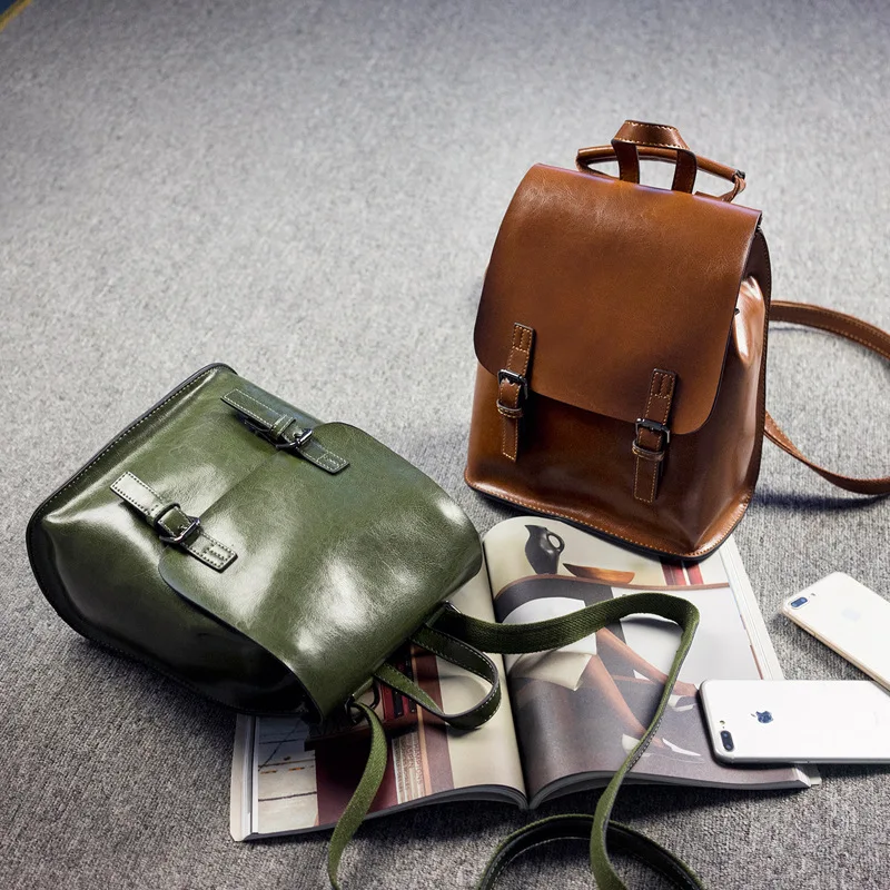 ZKW новый корейский женский рюкзак из натуральной кожи модная красивая