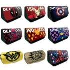 Вместительные канцелярские товары Марвел Железный человек, Холщовая Сумка для карандашей, студенческий кошелек, школьные принадлежности, чехол для карандашей, сумка для хранения, подарок для детей