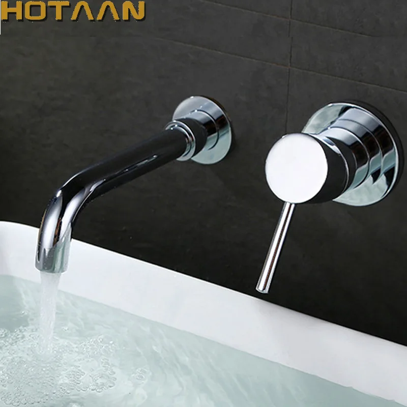 

Inwall Bathroom Faucet Vanity Vessel Sinks Mixer Tap Cold And Hot Water Mixer