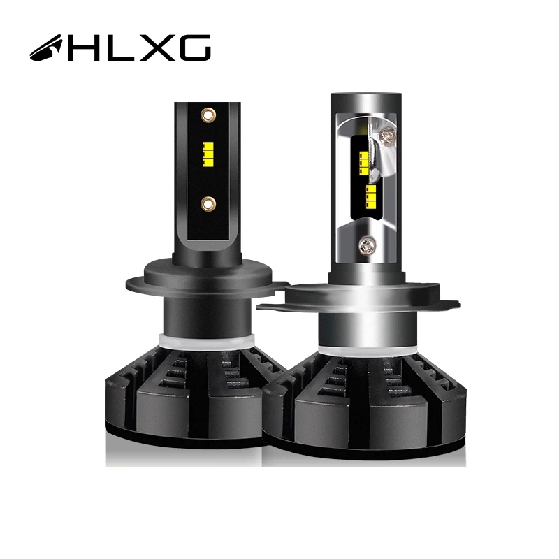 2 шт. светодиодные лампы H7 H4 360 градусов с ZES Led H1 лампа HB3 9005 9006 HB4 противотуманные