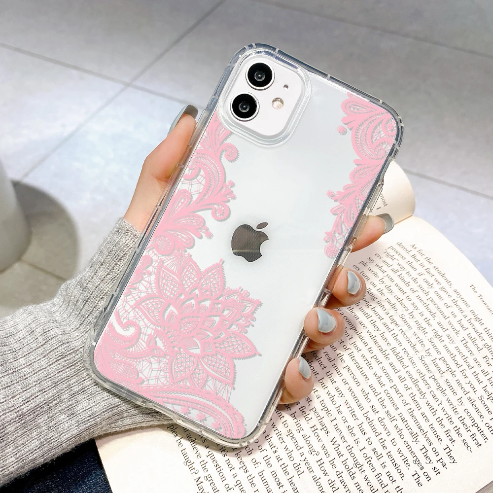 

Transparent Silicone Case For iPhone 12 Pro Max Shockproof Cases iPhone 11 Pro Max X XS XR 7 8 plus 12 Mini SE 2020 Soft Covers