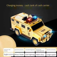 moneybox paper money box kids big safe saving coin box music toy music password cash truck car piggy bank rechargeable