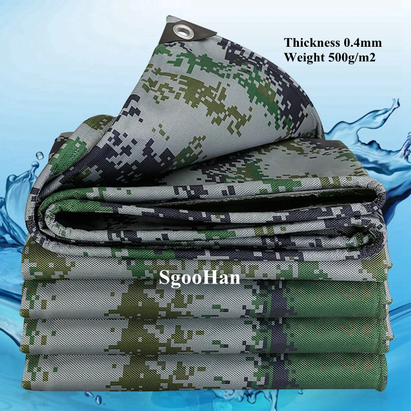 500 г/м2 цифровой камуфляжный холст с ПВХ покрытием баннер брезент навес для