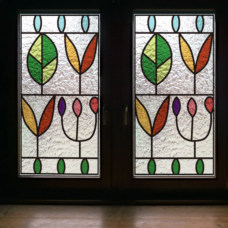 

Оконные стеклянные пленки, витражные дверные наклейки, матовые/3D гравированные/прозрачные индивидуальные листья размера для фотографий