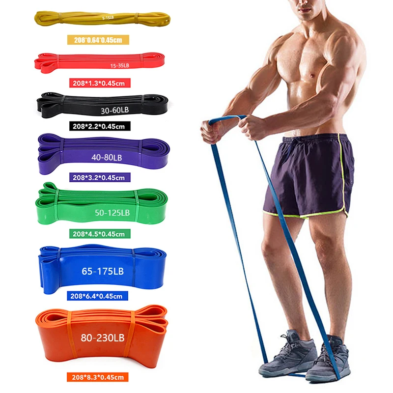 

Resistance Bands Elastic Rubber Pull Up Exercise Workout Loop Crossfit Strength Fitness Gym Training Expander Stretch Mobility