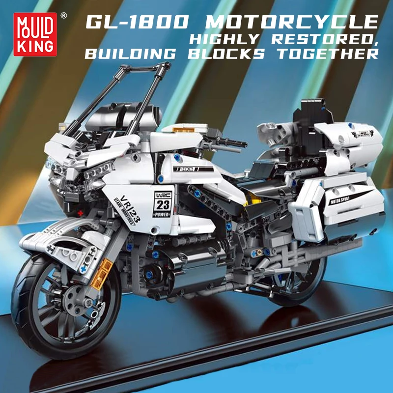 

1328 шт., Детский конструктор «мотоцикл»