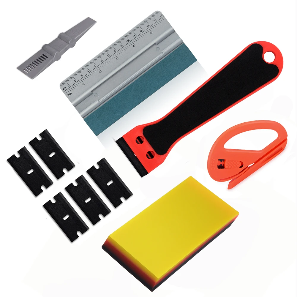 FOSHIO автомобильный набор инструментов для обмотки углеродное волокно пленка весы