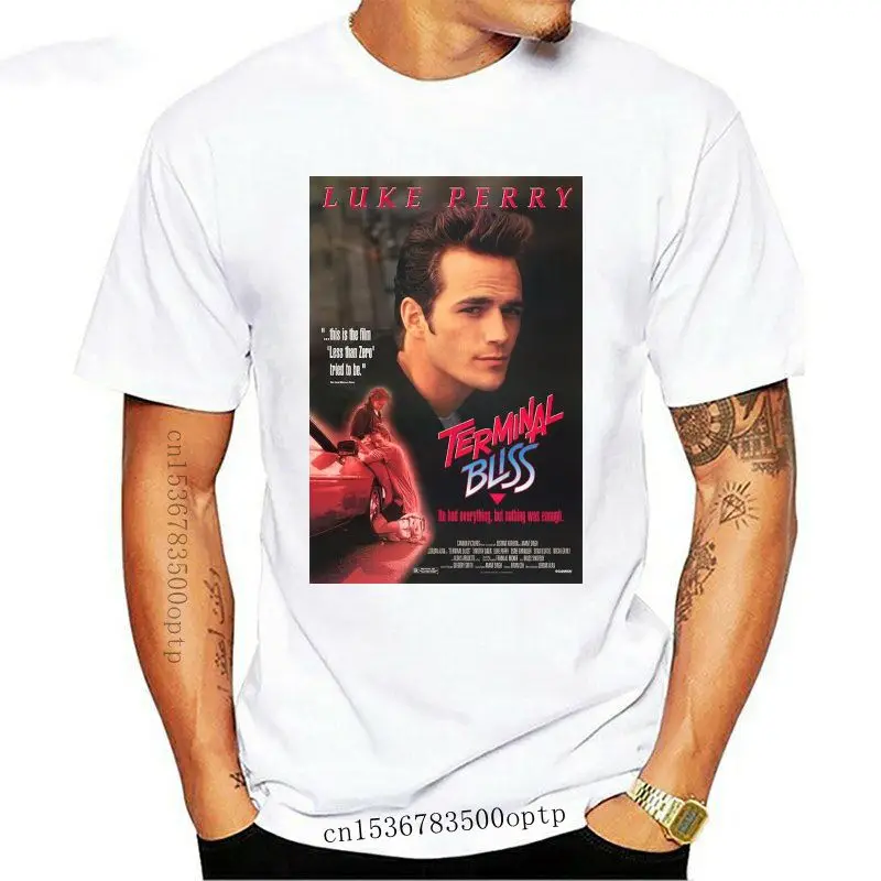 

Дизайн 2021, Постер с Люком Перри из фильма «терминал Блис», футболка с фанатом из США, размер от S до 3Xl, Ha1, свободная футболка большого размера