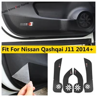 car microfiber leather door decal anti kick pad protective anti scratch film trim accessories for nissan qashqai j11 2014 2020