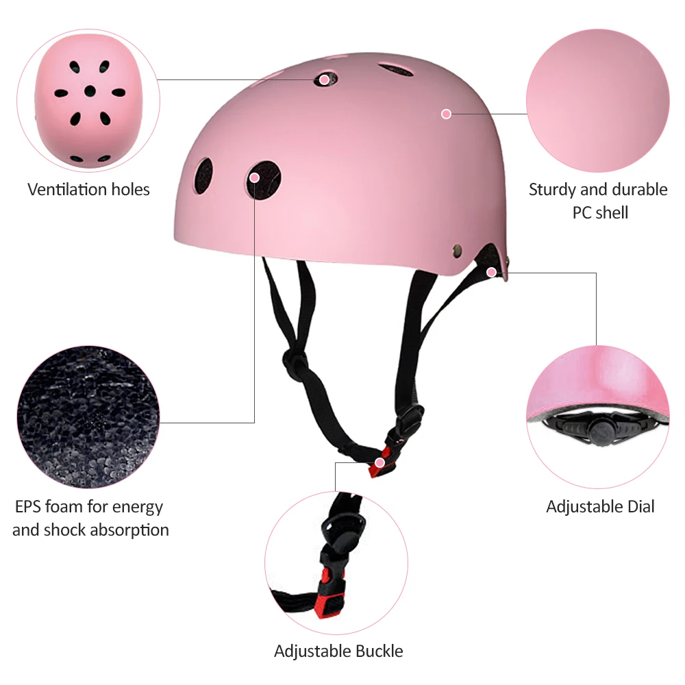 Детский лыжный набор шлемов 7 шт. защитное снаряжение Регулируемые Наколенники