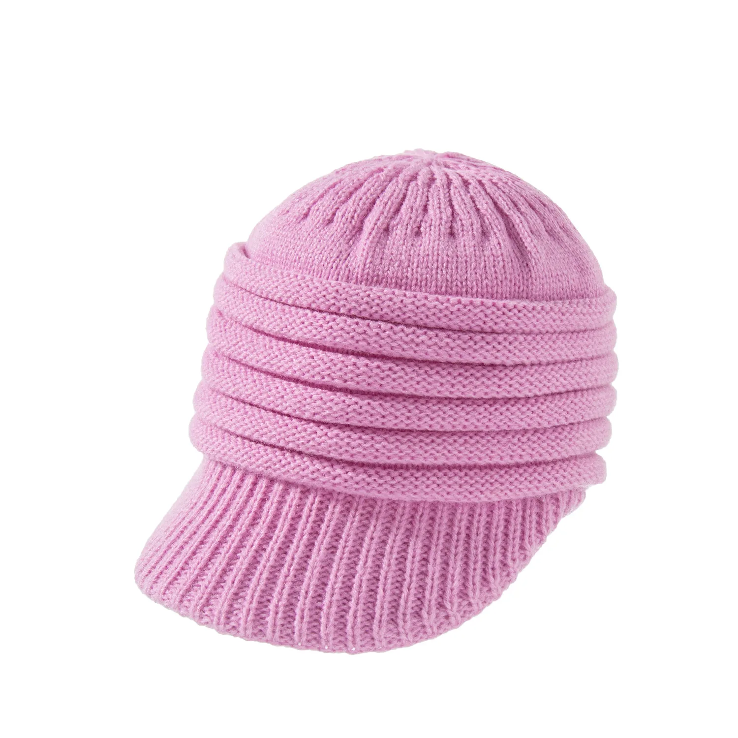 

Free Shipping Autumn and Winter Thickening plus Velvet Band Brim Children's Hat Spot Warm Men's and Women's Wool Hat