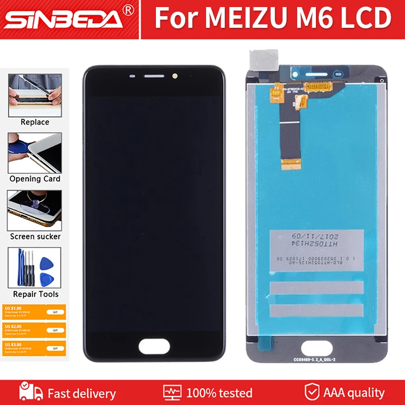 Оригинальный ЖК дисплей 5 2 дюйма для MEIZU M6 M711Q M711H M711M сенсорный экран AAA + сменный