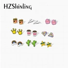 2019 новые модные милые Мультяшные морские животные млекопитающие рыбки морская Акула Дельфин Медузы Осьминог Красочные значки эпоксидные акриловые серьги