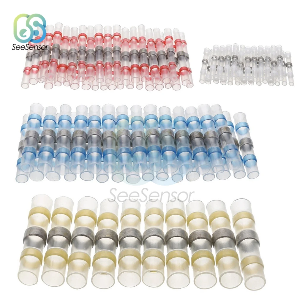 100 шт. водонепроницаемый термоусадочный соединитель для припоя | Обустройство