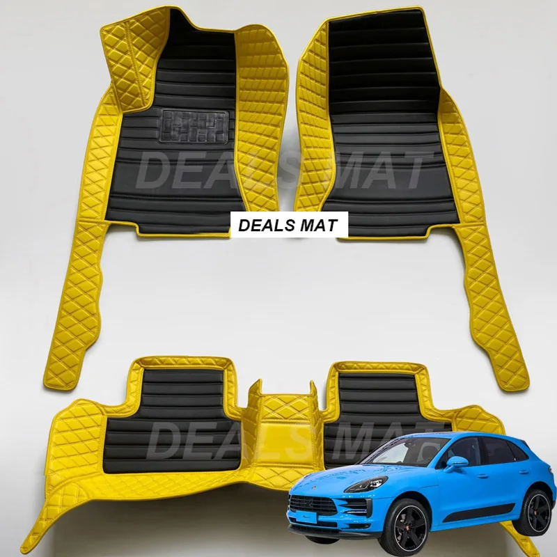 Роскошные кожаные 3D интерьерные детали индивидуальный автомобильный коврик с