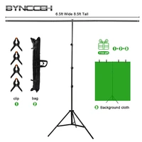background photo studio t shape support stand for photography props tripod stand with chroma key green screen photo backdrops