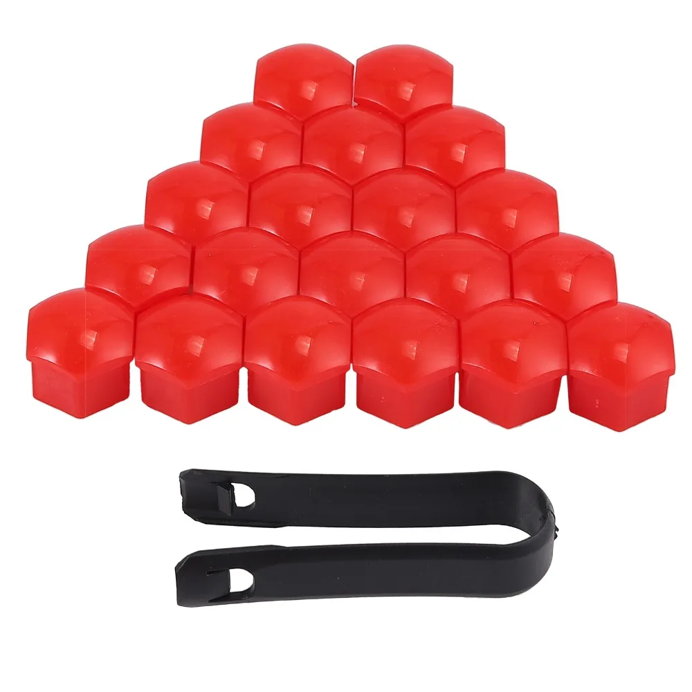 Justech 20 шт 17 мм 19 красные Автомобильные Колесные гайка с болтом крышки + инструмент