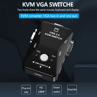 new 1080p usb kvm switch box with 2 ports 2 in 1 vga out manual switcher for computer pc laptop monitor keyboard mouse control