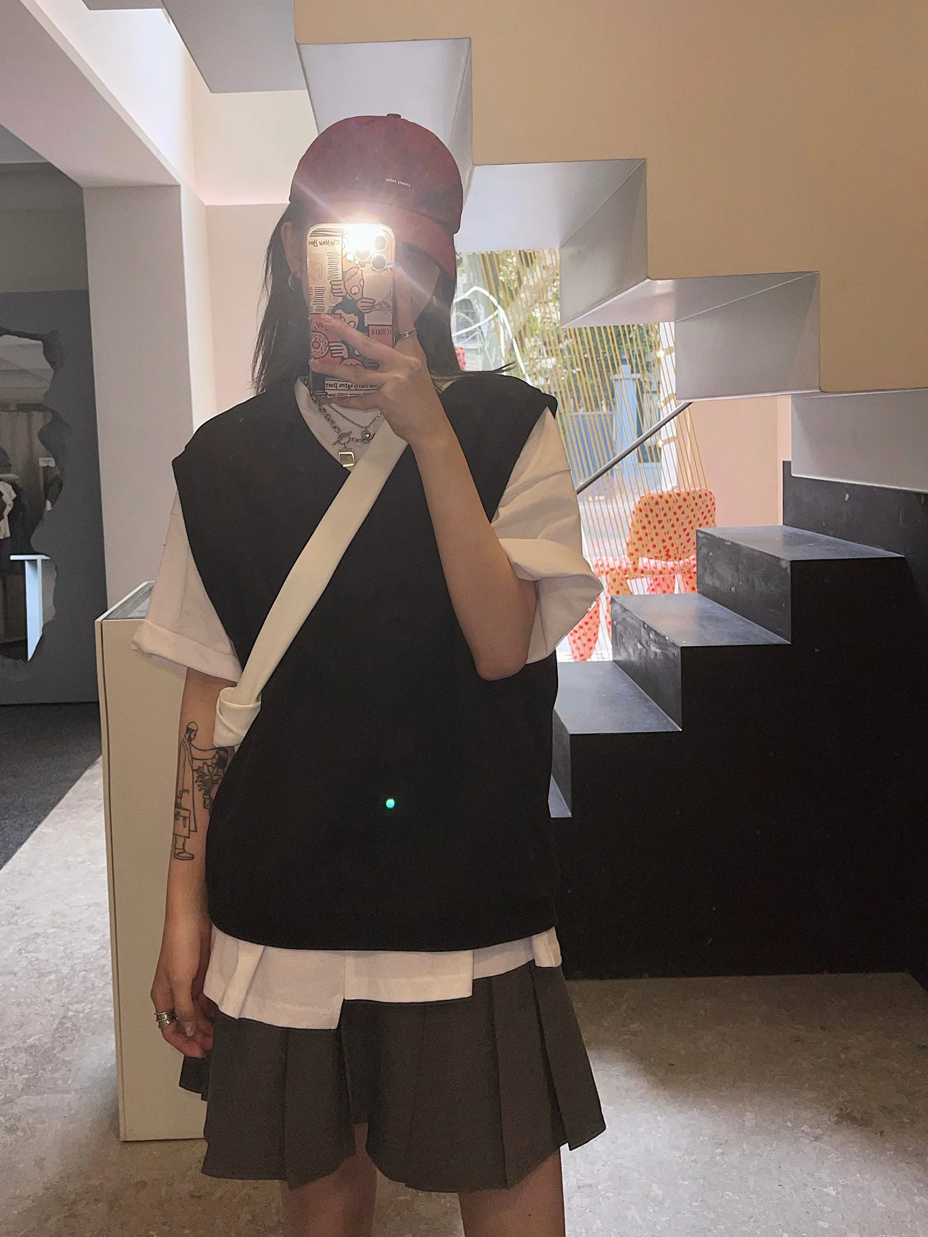 Асимметричная женская футболка с коротким рукавом Новинка лета 2021 универсальный