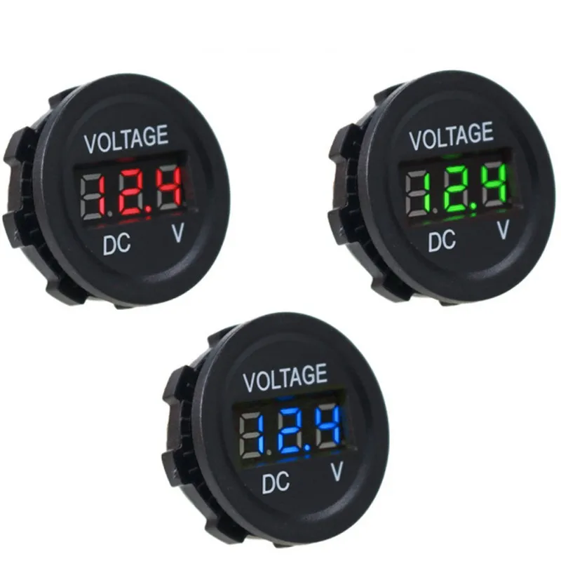 

Balight 12-24V Led Display Waterproof Car Motorcycle Voltmeter Gauge Voltage Meter Led Digital Voltmeter For Motorcycle Car