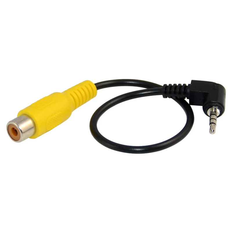 AAAE Top-2pcs 2 5 мм стерео штекер RCA Женский Кабель-адаптер для Видеорегистраторы