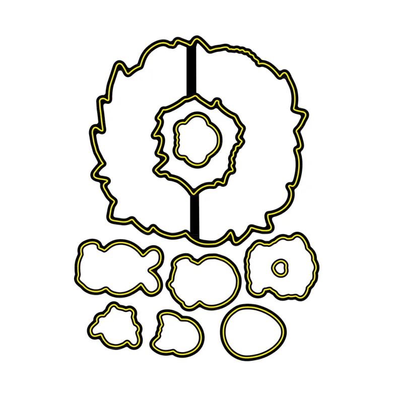 Кольцо вокруг весны штамп комплект и координации умирает венок баранина кролик