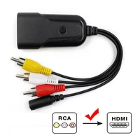 avrca to hdmi adapter converter support av signal to 1080p hdmi signal av to hdmi video converter