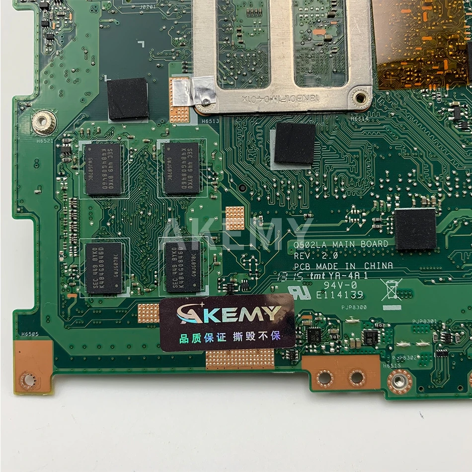 

Akemy Q502LAB Laptop Motherboard For Asus Q502LAB Q502LA Q502L Mainboard w/ I5-5200U 4GB-RAM