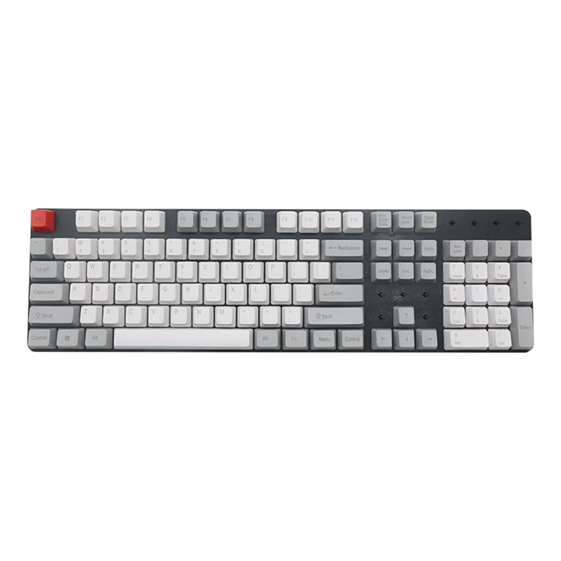 104 Keycap Group выгравирован белый PBT двухцветный впрыск подходит для механической