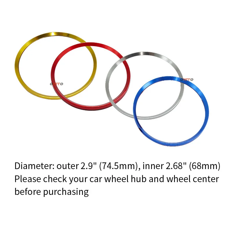 4 шт./лот украшение для автомобиля ступицы колец из алюминиевого сплава E60 E90 F10 F30