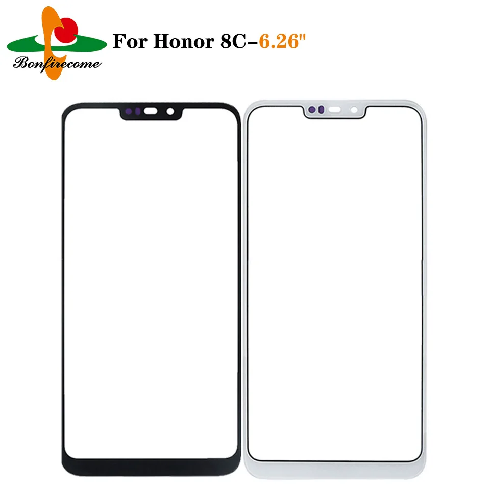 

Outer Screen For Huawei Honor 8C BKK-TL00 Front Touch Panel LCD Display Out Glass Cover Lens Phone Repair Replace Parts