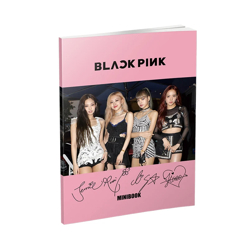 blackpink Kpop BLACKPINK JENNIE JISOO LISA ROSE альбом Фотокнига Мода K-pop черный розовый маленький фотоальбом фото плата, вентиляторы сувенир - Цвет: blackpink
