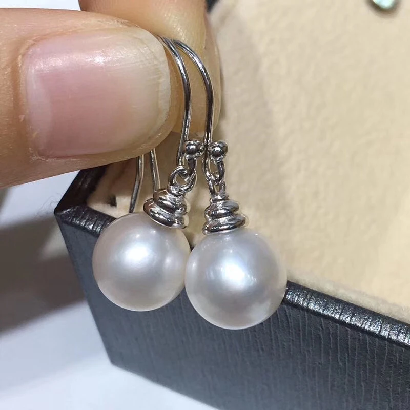 

925 Sterling Silver Pearl Party Earrings Findings Mountings Component Jewelry Parts Fittings for Pearls Coral Jade Agate Beads
