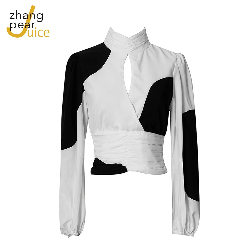 

Women OL Shirt Spring New Solid Tops Long Sleeve Shirt Elegant Blouse Female White Tunic Shirt Blouse Top