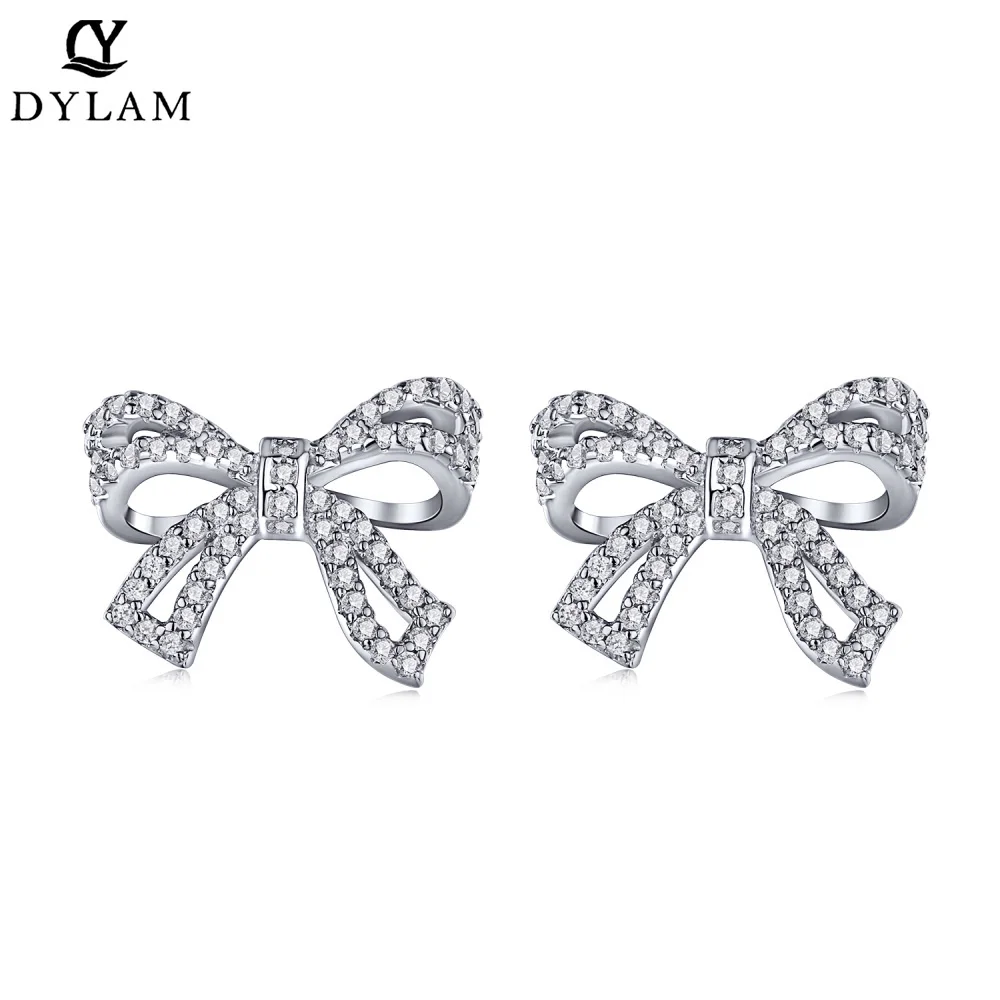 

Женские серьги-гвоздики из серебра 925 пробы, с фианитом