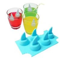 drink ice tray cool shark fin shape ice cube freeze mold ice maker mould