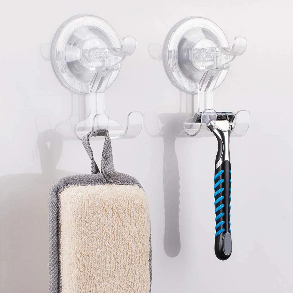 

Shower Suction Hook Suction Hooks Removable and Reusable Razor Hook for Shower Waterproof Powerful Vacuum Suction Cup TB Sale