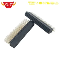 2 0mm long 4x30p 120pin female stacking header connector gilded double row 11mm pc104 high temperature resistance