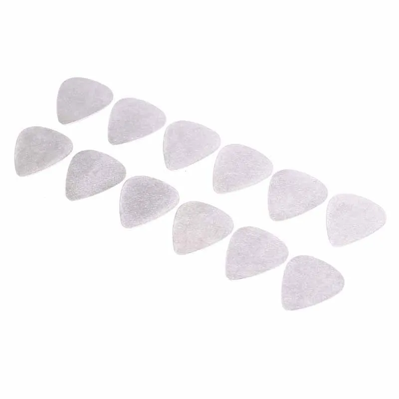 

12 Pcs Stainless Steel Bass Guitar Picks Acoustic Electric Guitarra Plectrums 0.3mm