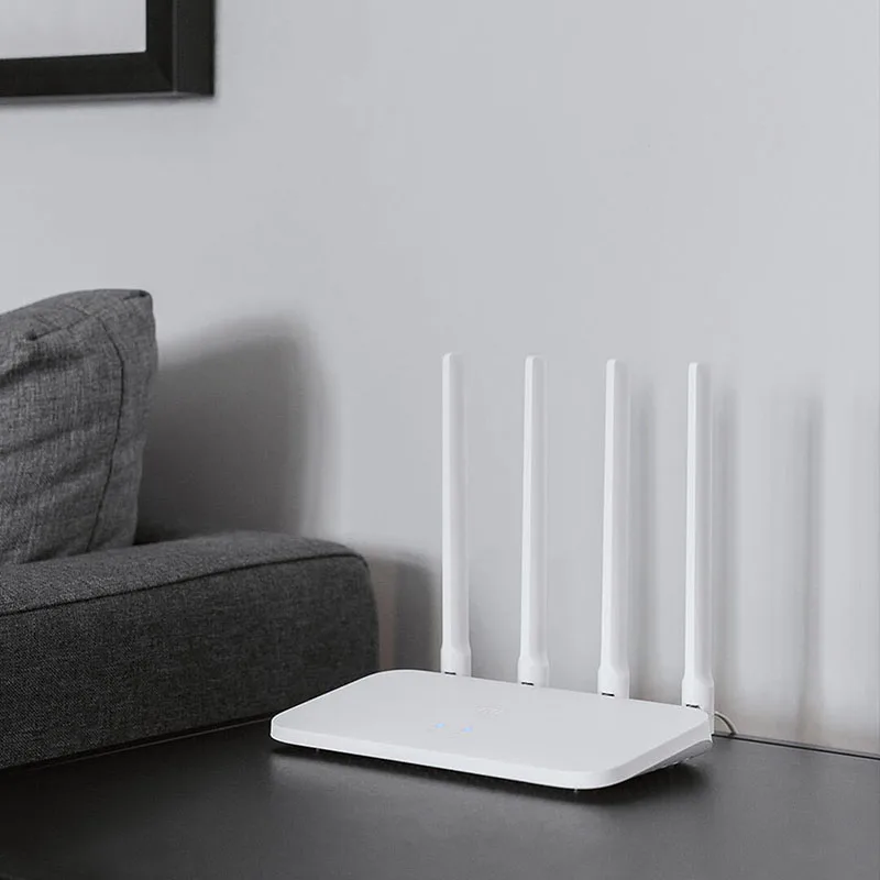 Original Xiaomi Mi WIFI Router 4C Roteador APP Control 64 RAM 802.11 b/g/n 2.4G 300Mbps 4 Antennas Wireless Routers Repeater | Компьютеры