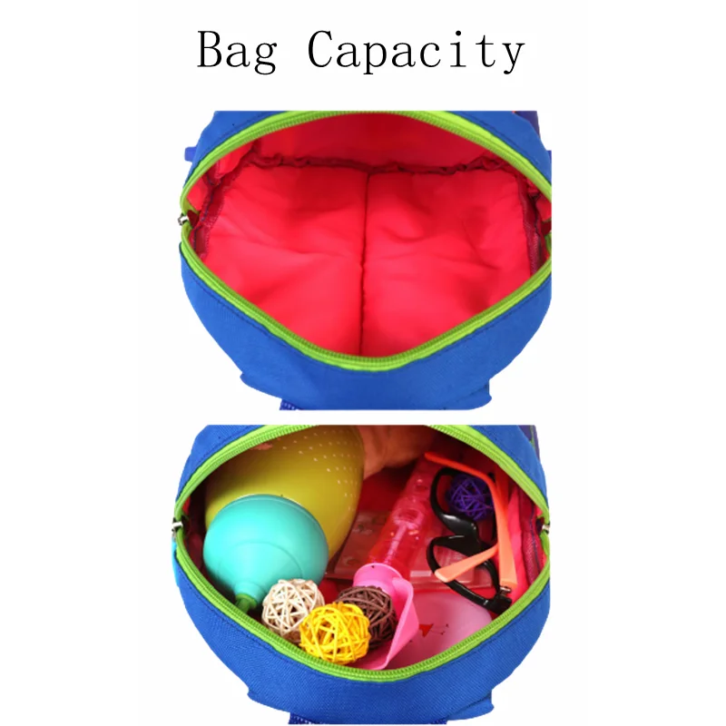 School Bags Children's Backpack Cute Cartoon Little Dinosaur Anti-lost Children School Bags For Boys Girls Toddler Kids Backpack