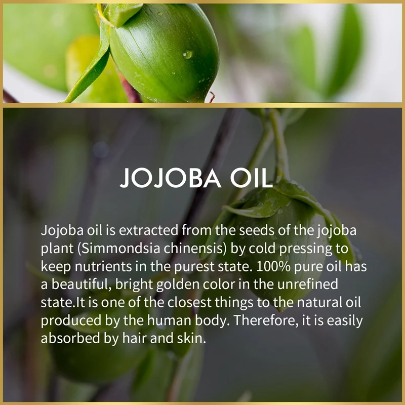 

MABOX Organic Jojoba Oil Massage Best Skin Care Relaxing Moisturizing Oil Control Hydration Massage Oils