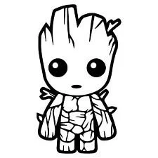 

Creative for Baby Groot Vinyl Waterproof Decal Sticker | Cars Trucks Walls Laptops Cups