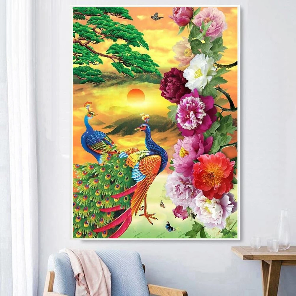 

5D DIY Diamond Painting Cross Stitch Full Round Diamond Animal Embroidery Mosaic Cartoon Pictures Decor Children Gifts