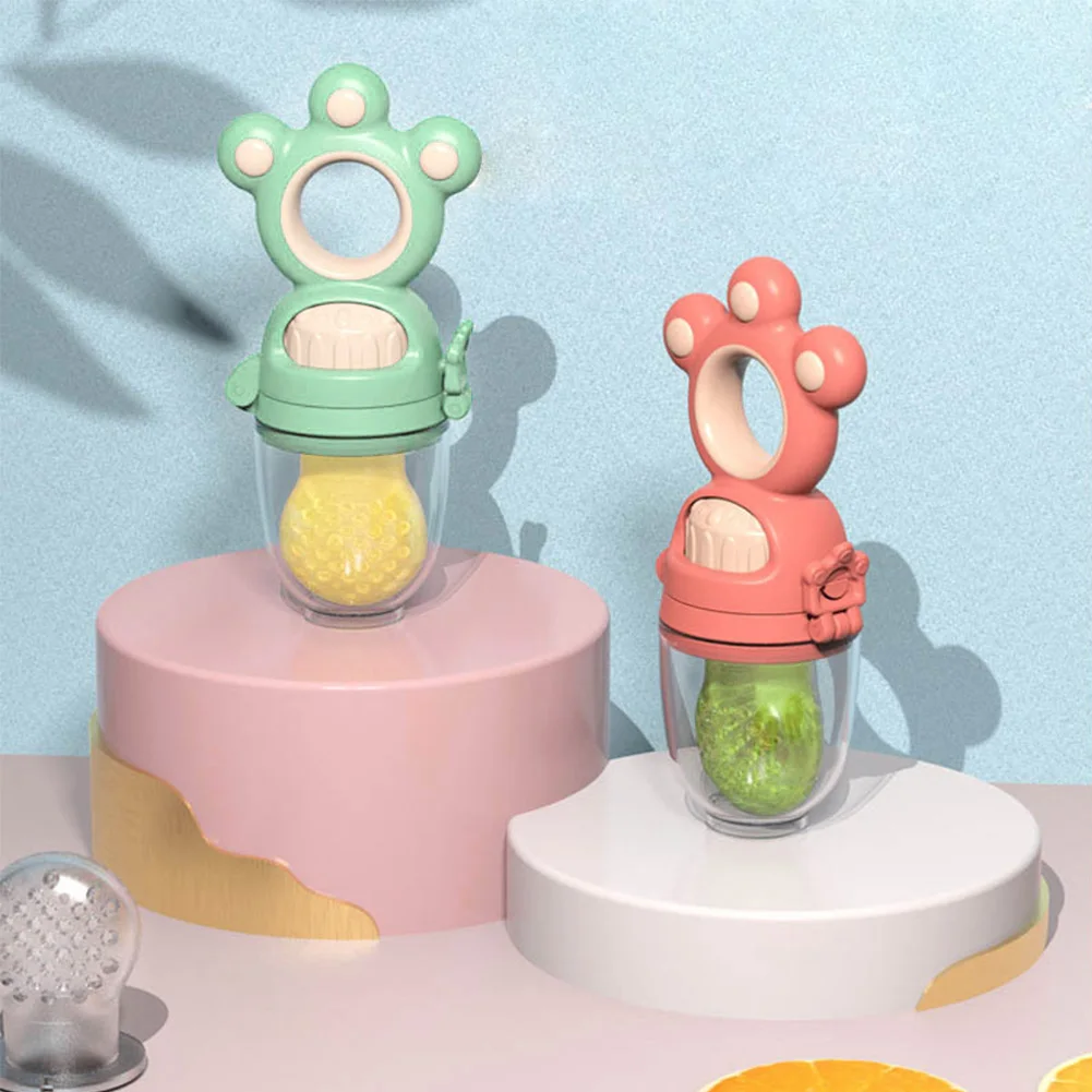 

Fresh Food Bite Bag Vegetable Home Portable Soft Silicone Non Slip Rotary Seal Safe Teething Toy Baby Fruit Feeder Pacifier