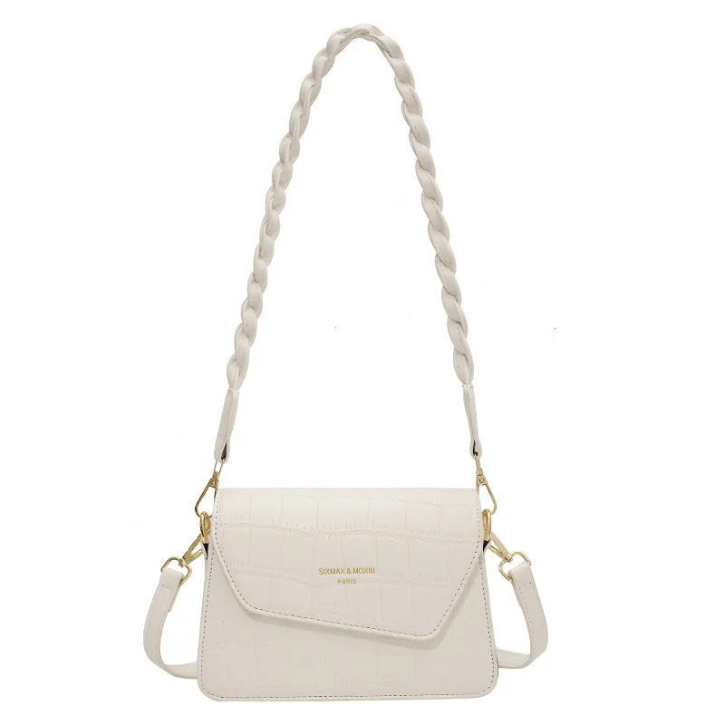 

Simple Ladies Casual Stone Pattern Shoulder Bag 2021 New Trendy Fashion All-match Single Shoulder Messenger Small Square Bag