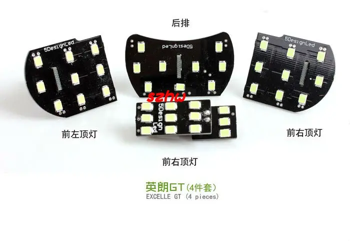 July King Ice Blue LED подсветка для чтения салона автомобиля чехол Chevrolet Cruze Excelle GT Verano 4