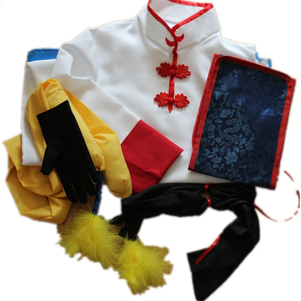 Японская Горячая Анимация гинтама Кагура Косплей платье китайское костюмы