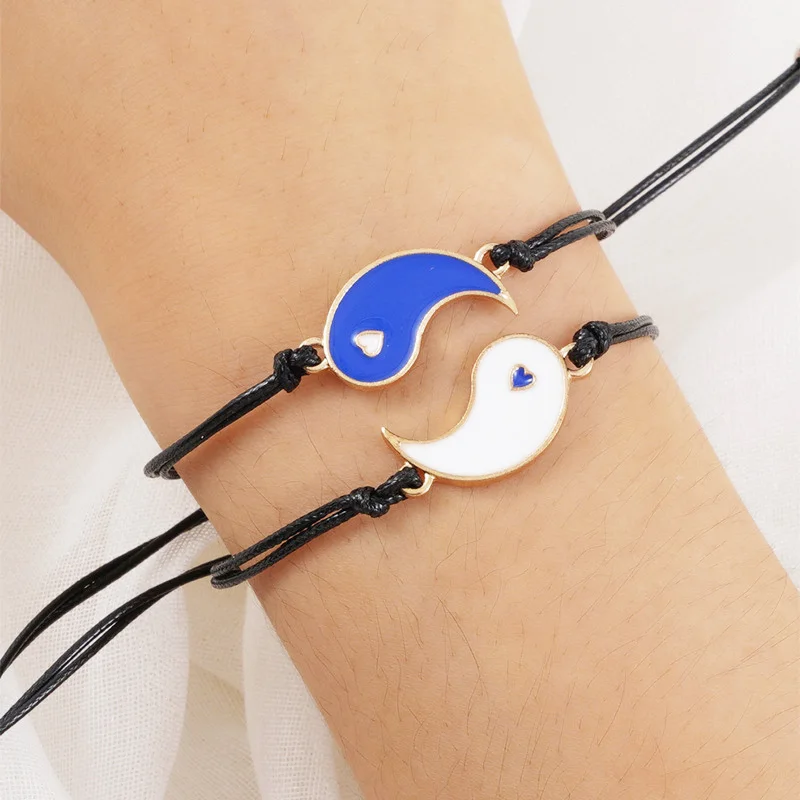 

Браслет-цепочка для мужчин и женщин, 2 шт./лот